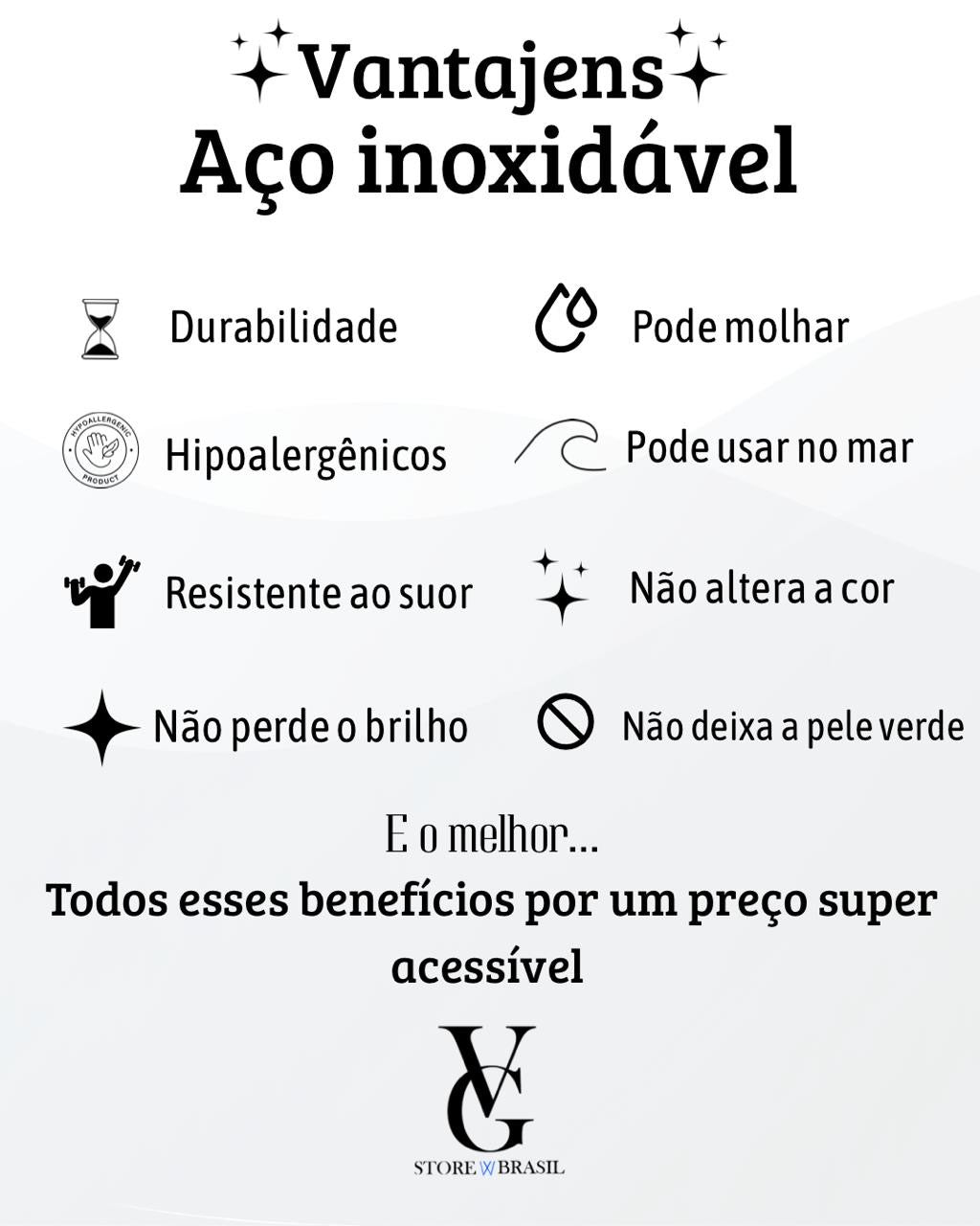 Colar feminino duplo - Aço Inoxidável