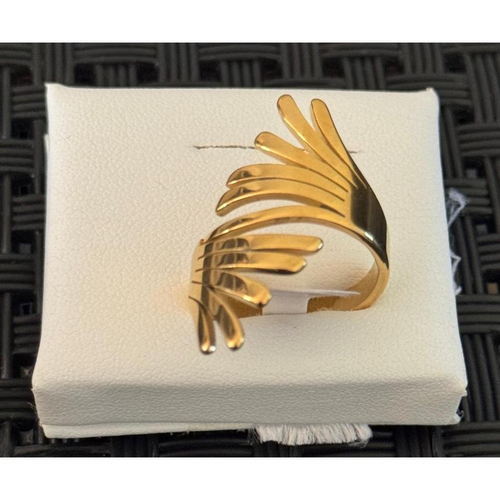 Anel Feminino Asa Dourada – Elegância que Eleva Seu Estilo - aço inoxidável