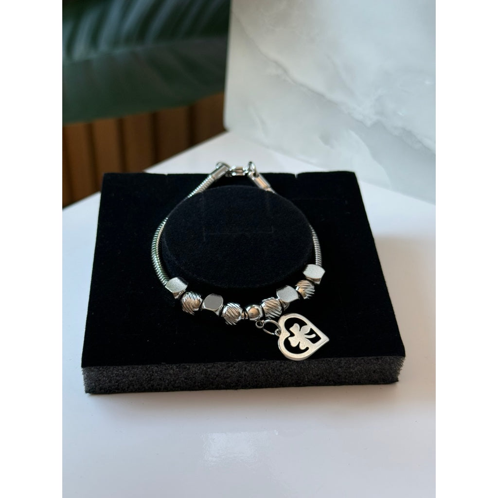 Pulseira berloque em aço inoxidável