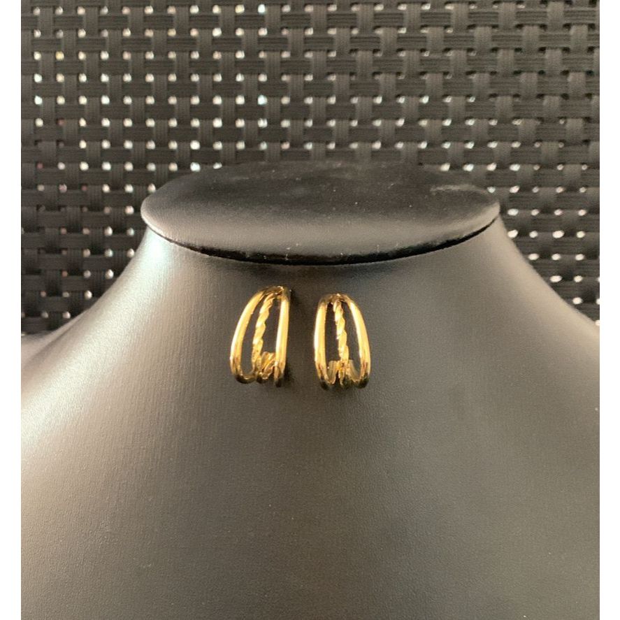 Argola feminina Lívia - Aço inoxidável