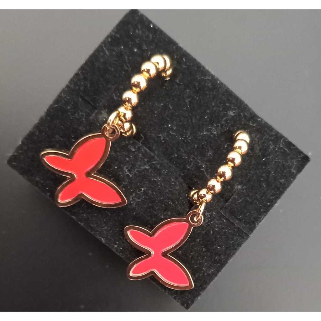 Brinco feminino borboleta - Aço inoxidável