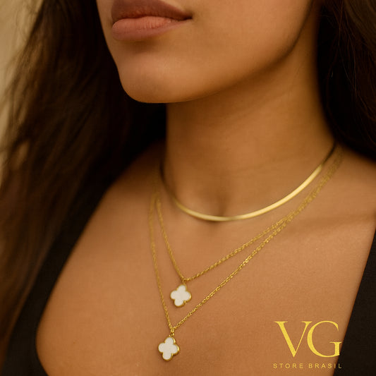 Colar triplo chocker virginia – Elegância e Proteção em um Único Acessório!