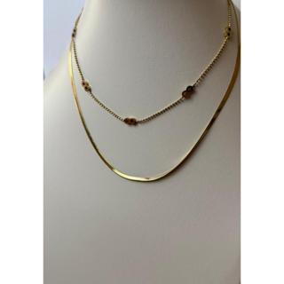 Colar feminino duplo - Moderno e Minimalista