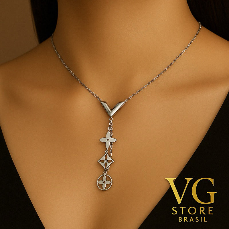 Colar Elegance Charm 2025 - aço inoxidável 316L