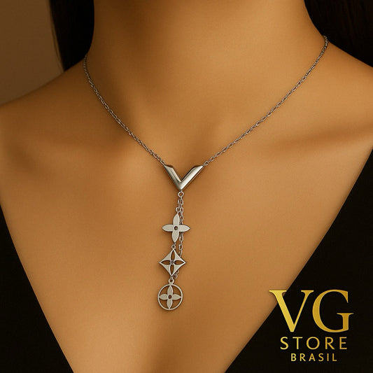 Colar Elegance Charm 2025 - aço inoxidável 316L