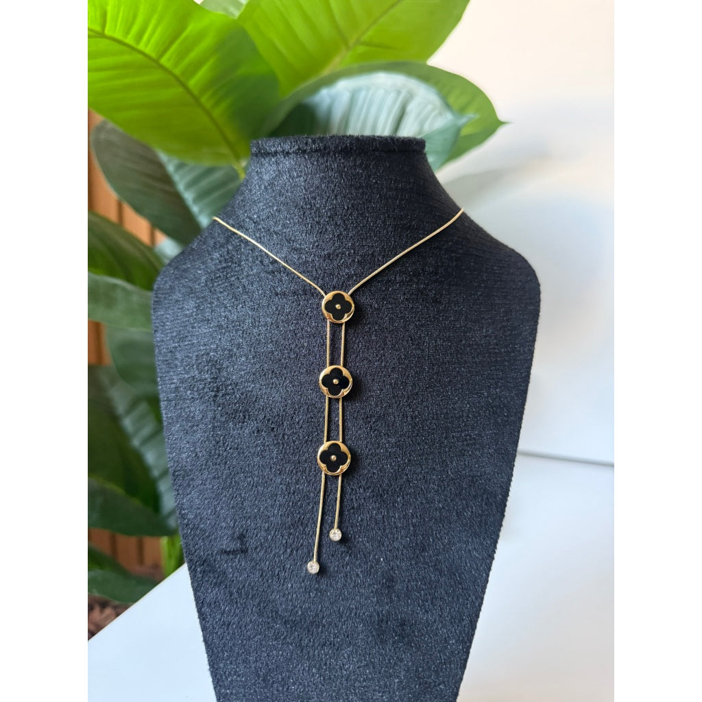 Colar feminino gravata virginia de Aço Inoxidável