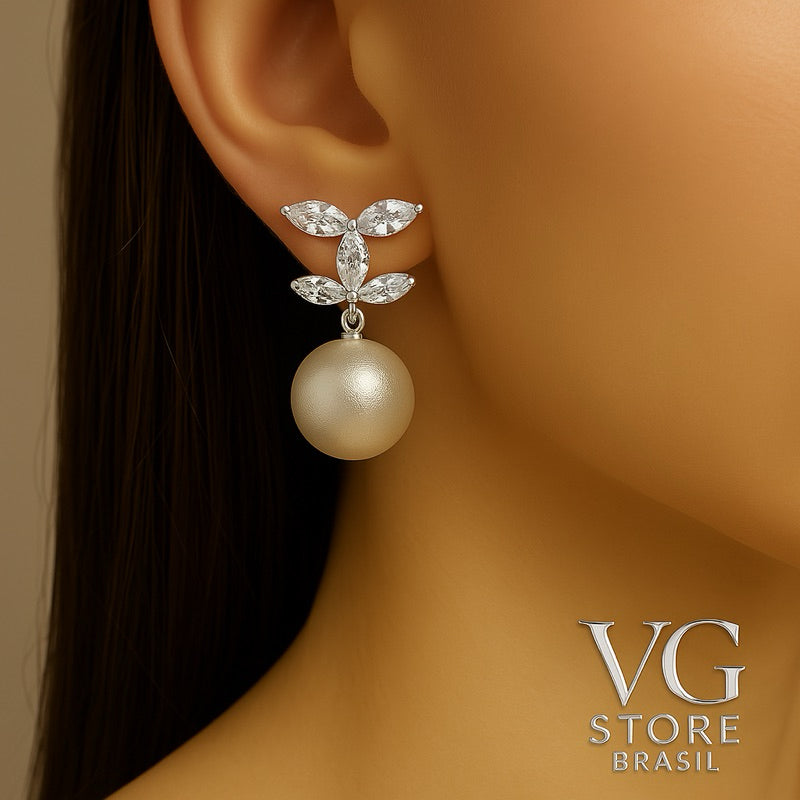 Par de brinco PEROLA premium