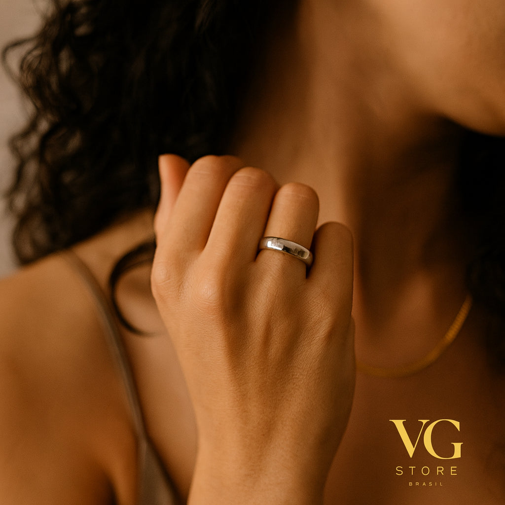 Aliança de Aço Inoxidável - Elegância e Durabilidade para Eternizar Seu Amor