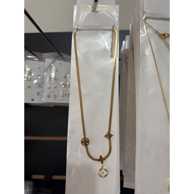 Colar feminino elegância atemporal - Aço Inoxidável
