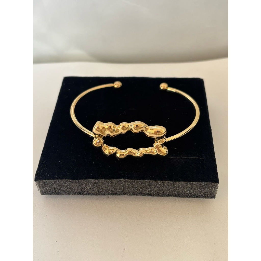 Bracelete Abstrato Dourado