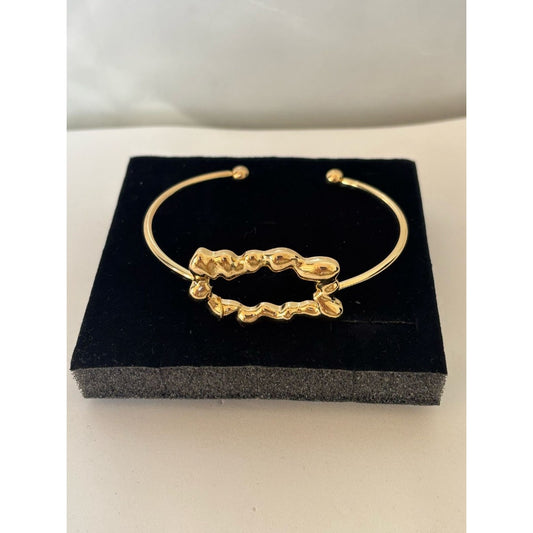 Bracelete Abstrato Dourado