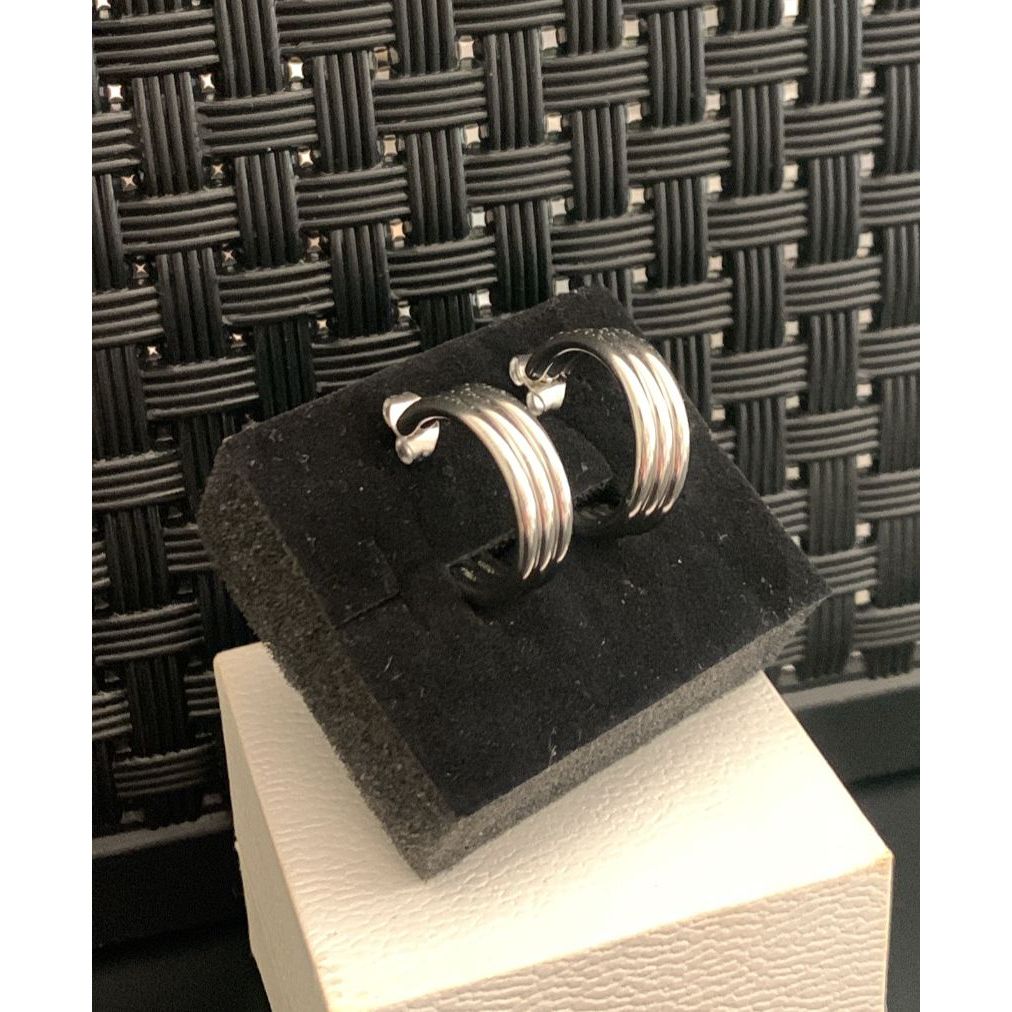 Argola 3 arco em aço inoxidável