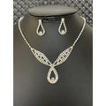 Colar feminino para festa com Brincos Gota - Luxo com Zircônias