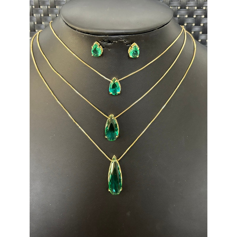 Colar Triplo Gota – Luxo em Camadas