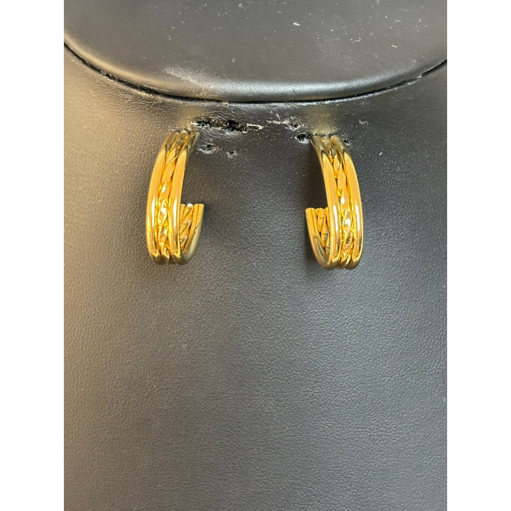 Brinco Florença trançado - Aço inoxidável