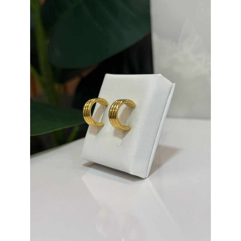 Argola 3 arco em aço inoxidável