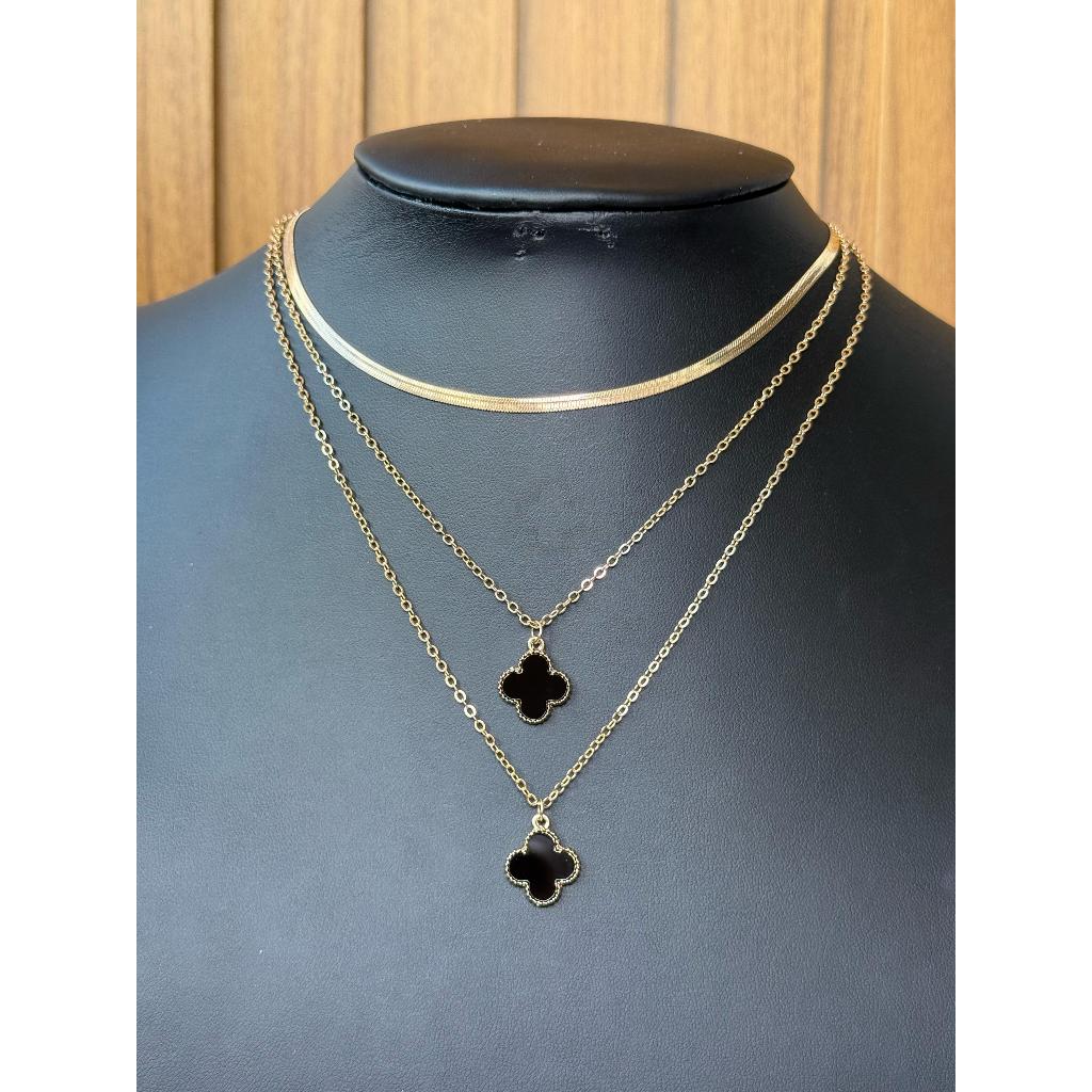 Colar triplo chocker virginia – Elegância e Proteção em um Único Acessório!