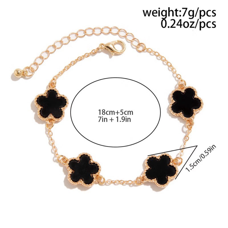 Pulseira feminina trevo luxo – Aço Inoxidável