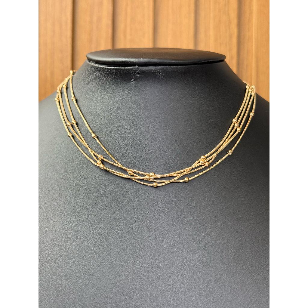 Colar feminino multicamadas