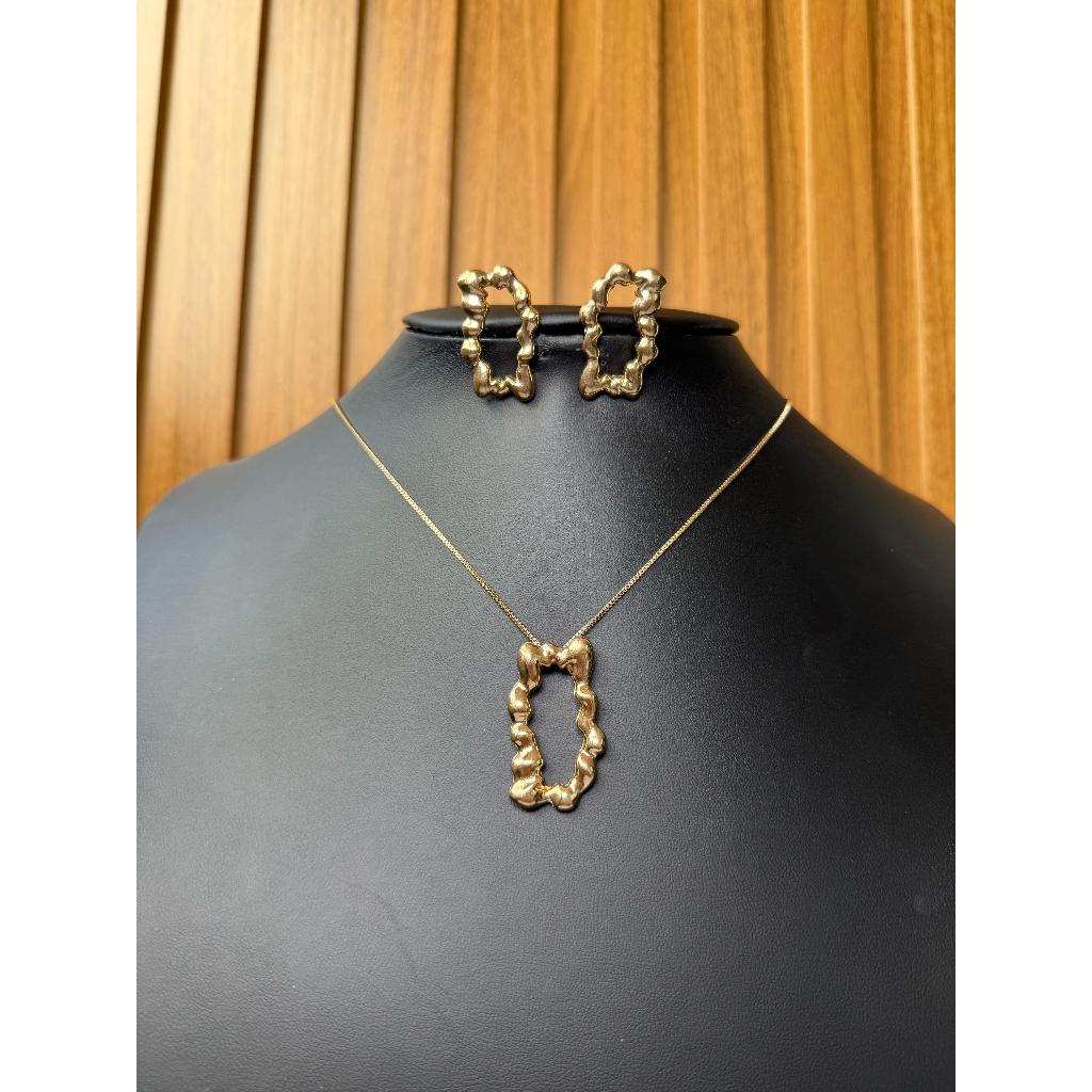 Colar feminino texturizado – Sofisticação e Modernidade em Uma Só Peça!