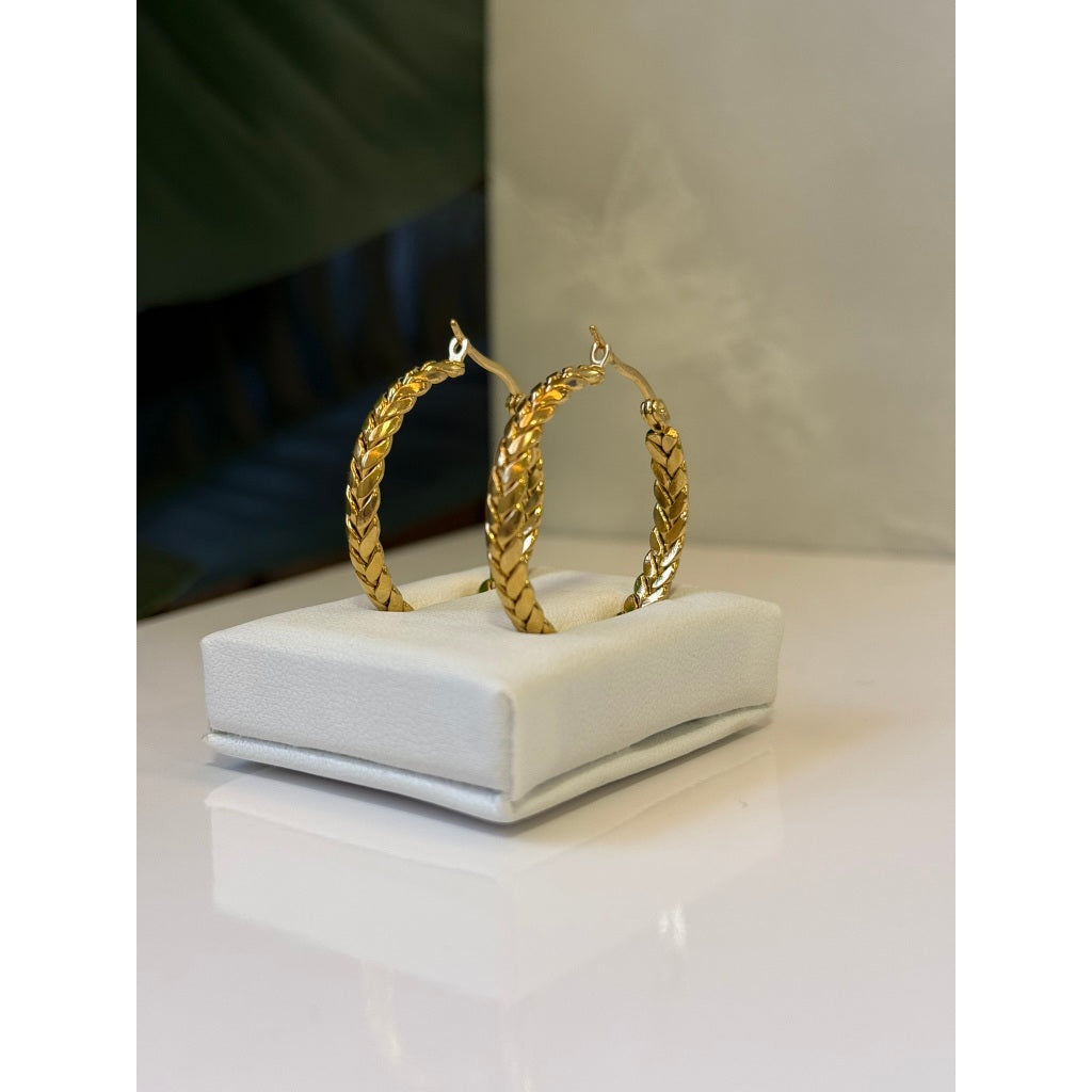 Brinco argola GRÉCIA - Aço Inoxidável 316L – Elegância Atemporal