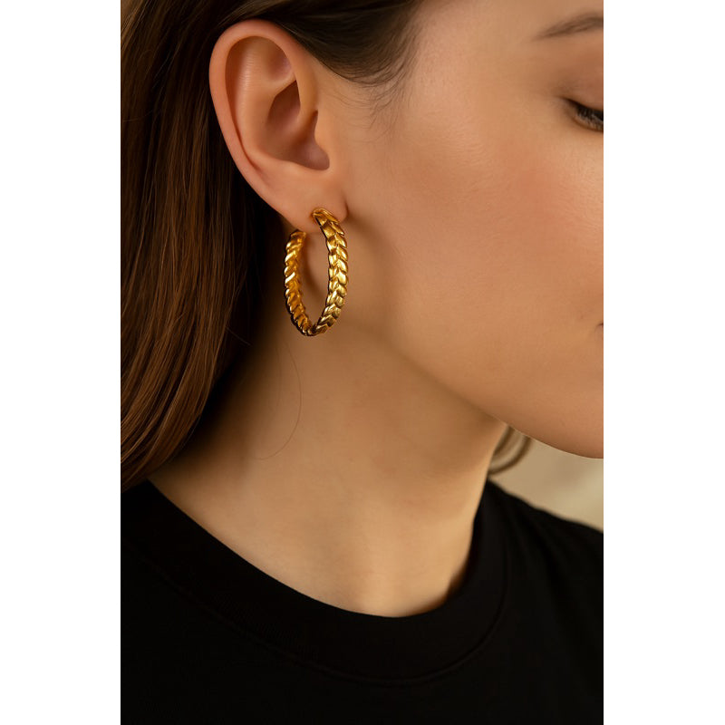 Brinco argola GRÉCIA - Aço Inoxidável 316L – Elegância Atemporal