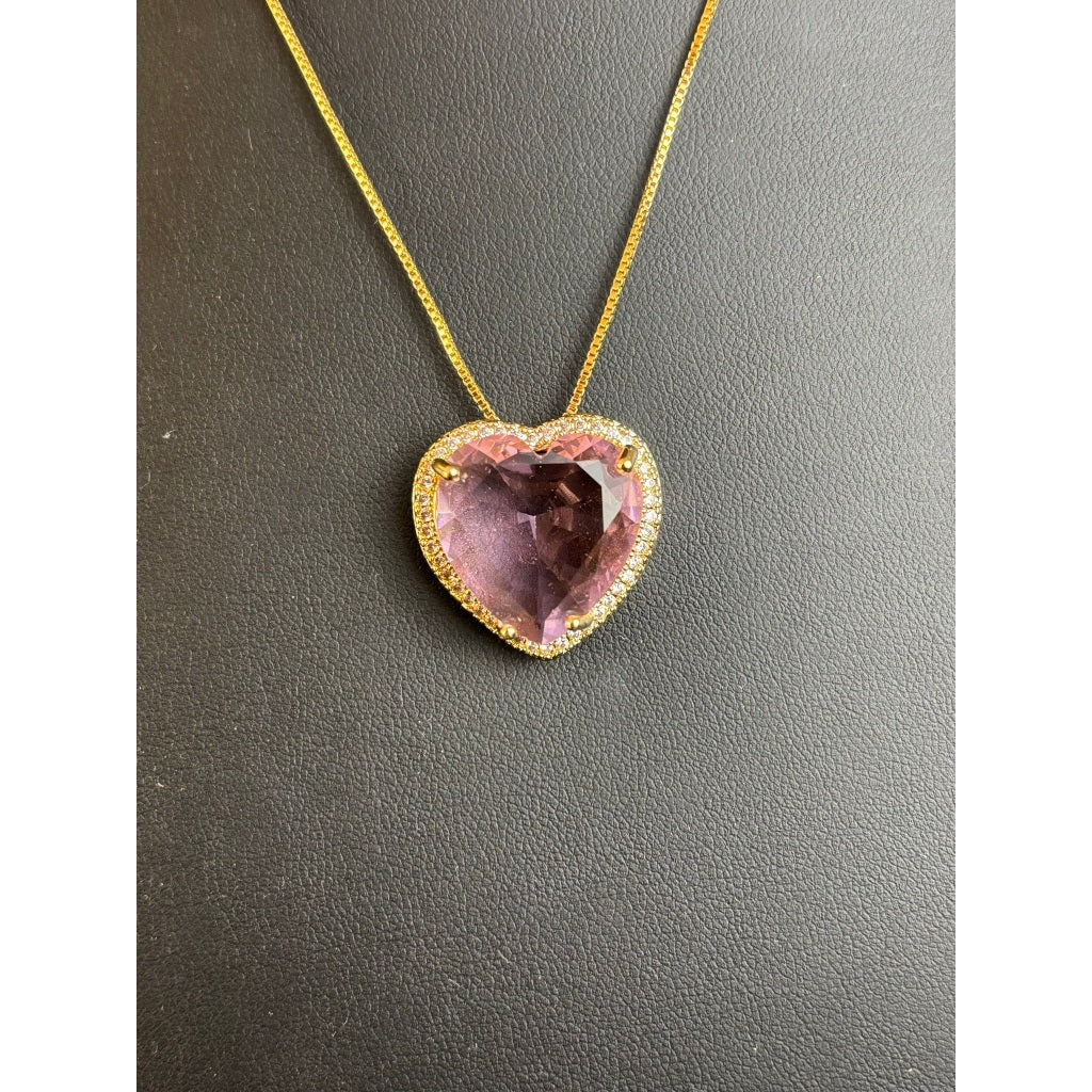 Colar feminino Corações de Luxo