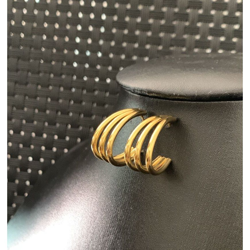 Argola feminina Lívia - Aço inoxidável