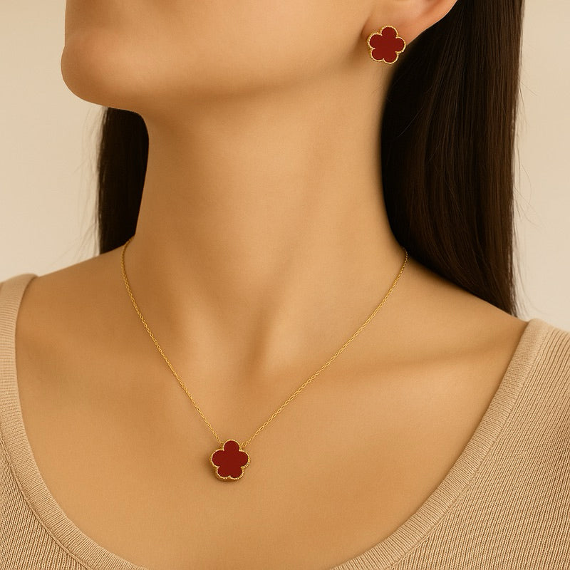 Colar feminino Bella Trevo - Aço inoxidável