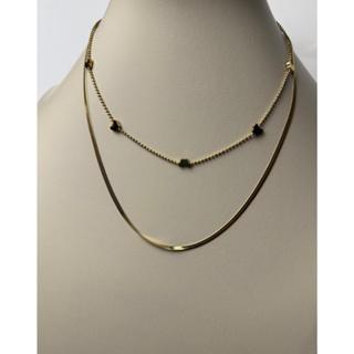 Colar feminino duplo - Moderno e Minimalista