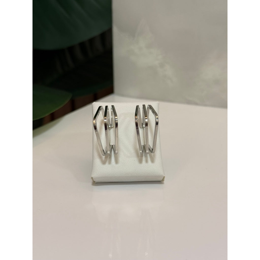 Brinco feminino Geométrico - Aço Inoxidável