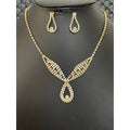 Colar feminino para festa com Brincos Gota - Luxo com Zircônias