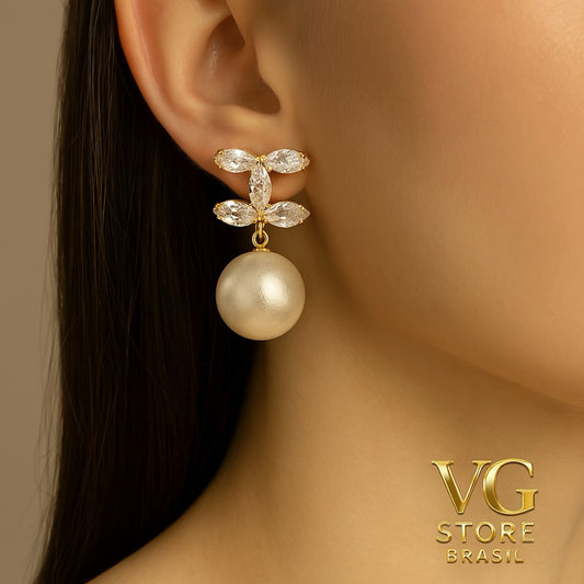 Par de brinco PEROLA premium