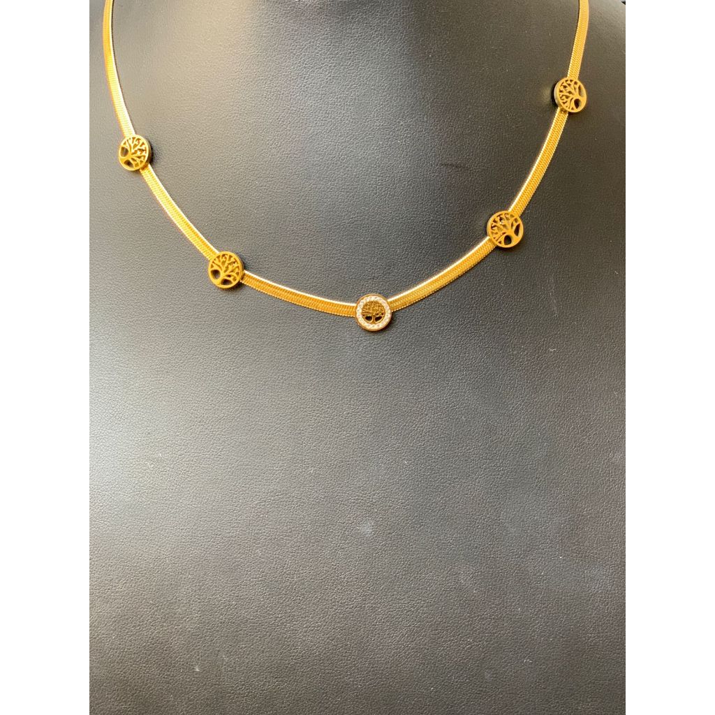 Colar feminino pingentes árvore da vida - Aço Inoxidável