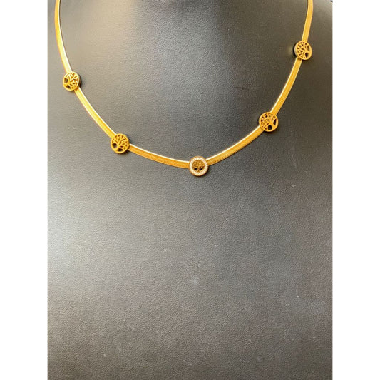 Colar feminino pingentes árvore da vida - Aço Inoxidável