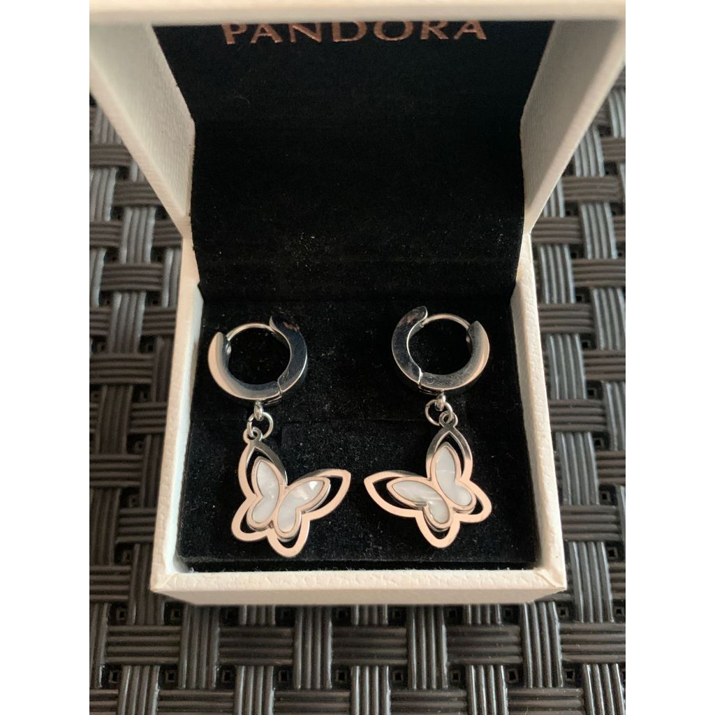 Brinco Feminino de Borboleta  - Aço Inoxidável