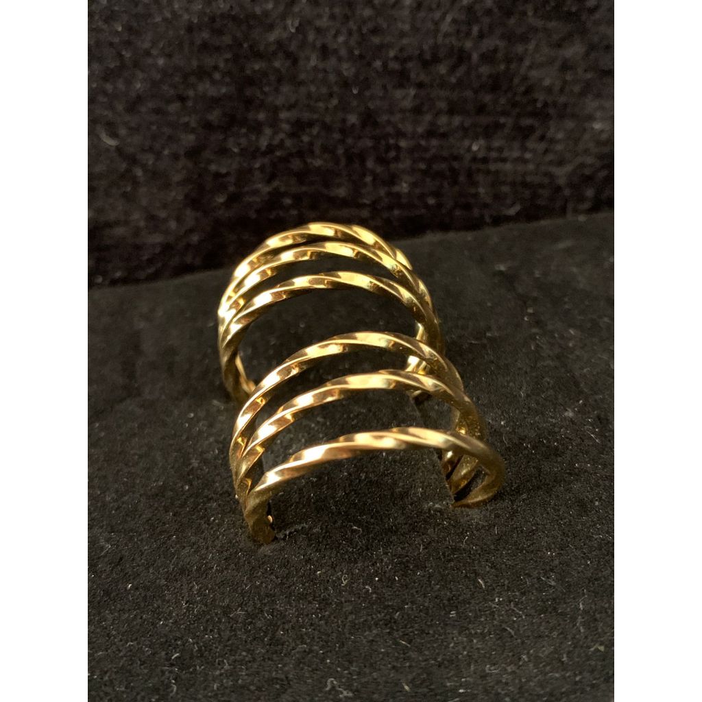 Argola feminina Itália torcida -  Aço Inoxidável